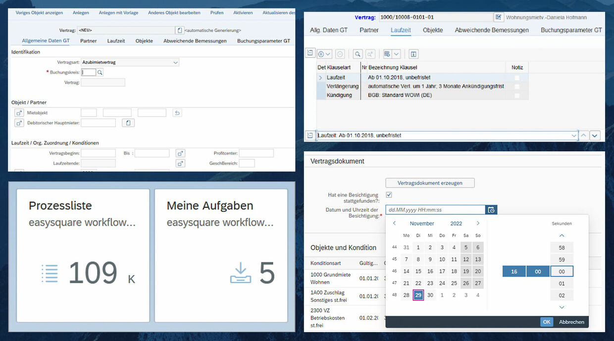 Der gesamte Prozess der Vertragsunterzeichnung kann digital in SAP ® abgebildet werden. Peach Property setzt auf digitalen Vertragsunterzeichnungsprozess in SAP