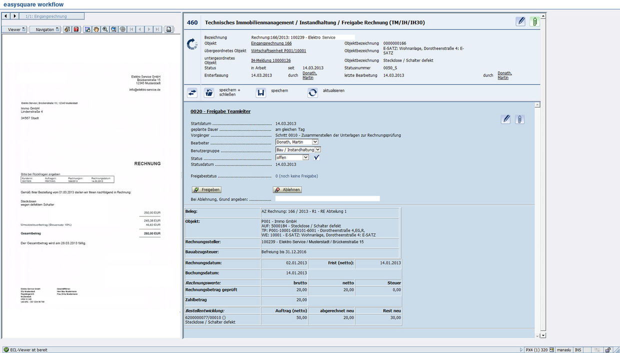 Interessieren Sie sich dafür, wie Sie Ihre eingehenden Rechnungen einfacher und effizienter verbuchen können? Wir informieren Sie gern.   SÜDEWO setzt beim Rechnungsmanagement auf easysquare workflow