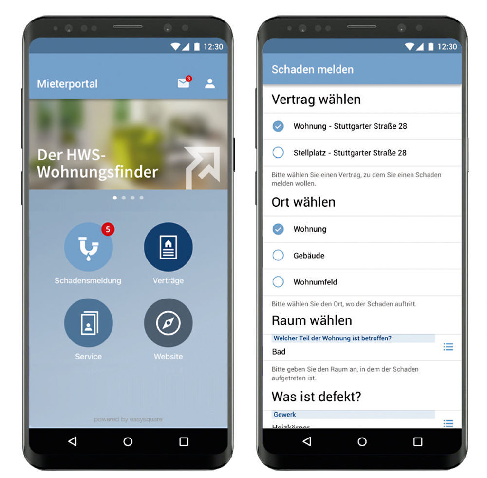 Die Mieter-App der Hilfswerk-Siedlung Berlin powered by easysquare