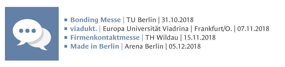 PROMOS Termine 2018 für Studentenmessen