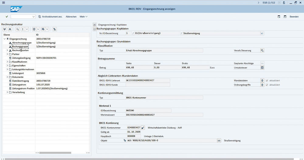 Automatische Zuordnung der Buchungsgruppe zur entsprechenden Kontierung in der SAP-Lösung von Aareal und PROMOS consult