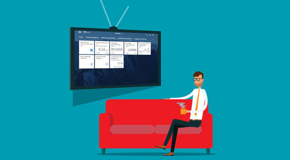 Der Arbeitskorb von easysquare workflow nahtlos integriert im Launchpad mit SAP Fiori