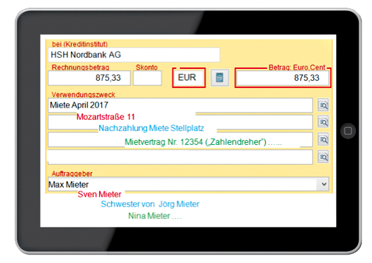 Abbildung 1: Unterschiedliche Verwendungszwecke bei Mieteingängen führen zu hohen manuellen Nacharbeiten bei den Wohnungsunternehmen.  Verwendungszwecke bei Mieteingängen