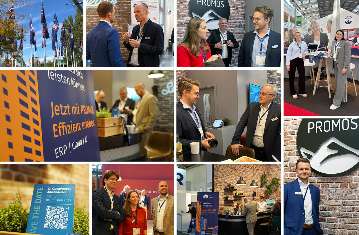 Die Teilnehmerinnen und Teilnehmer führten auf der EXPO REAL wichtige Gespräche rund um die Themen Digitalisierung, KI und clevere Prozesssteuerung. Auf der EXPO REAL 2024 wurden viele wichtige Themen rund um ERP-Systeme, KI und Digitalisierung besprochen.