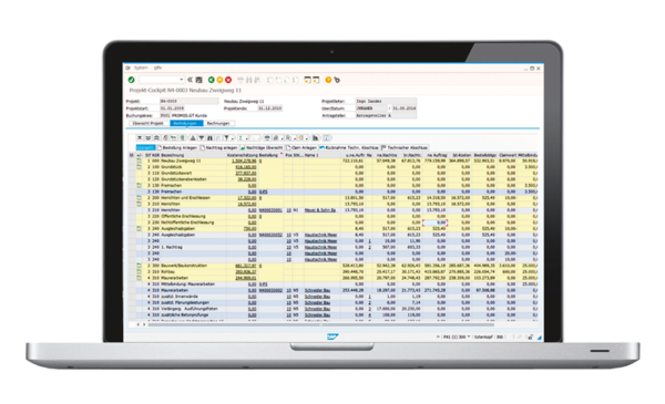 Mit dem PROMOS Projektcockpit Bauprojekte erfolgreich in SAP managen