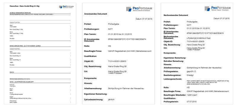 Anweisende und Nachweisende Dokumente im PDF-Format aus der easysquare mobile App für die Verkehrssicherung