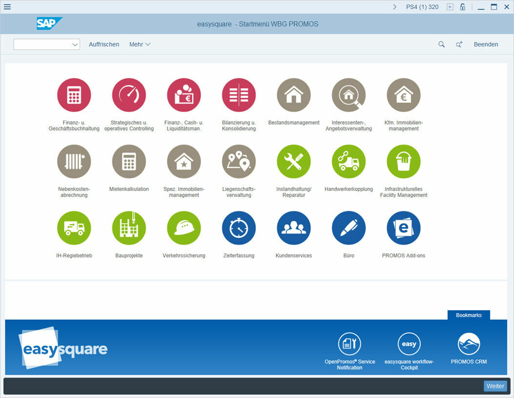 Systemeinstieg in PROMOS.GT mit easysquare workflow