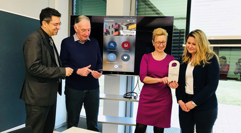Abbildung 1: Mit dem Launch der Mieter-App startet die ProPotsdam in ein neues, digitales Zeitalter. Launch der ProPotsdam Mieter-App powered by easysquare