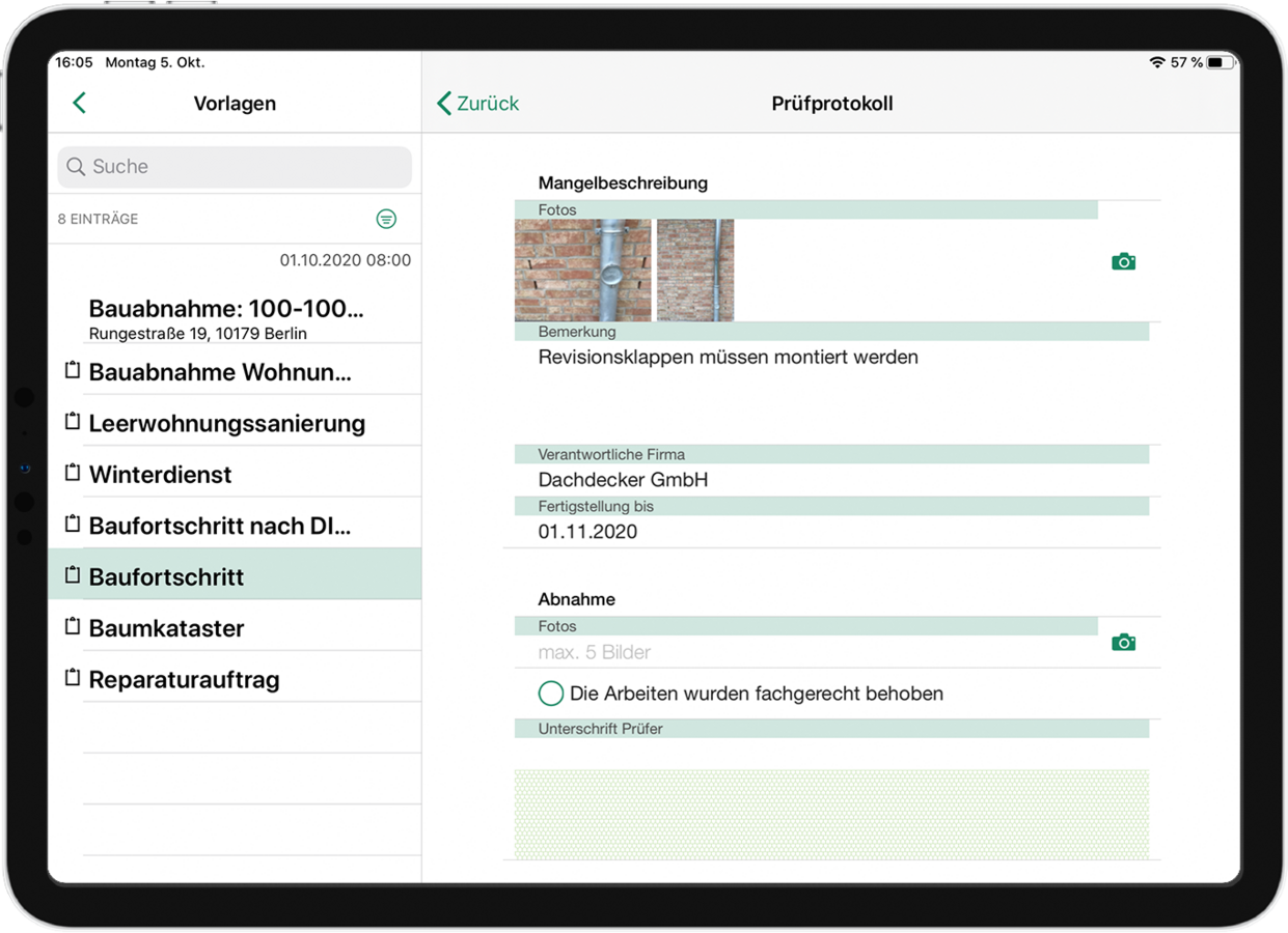 Clevere Integration nativer Gerätefunktionen bei der digitalen Erfassung von Bestandsinformationen in der easysquare Professional App