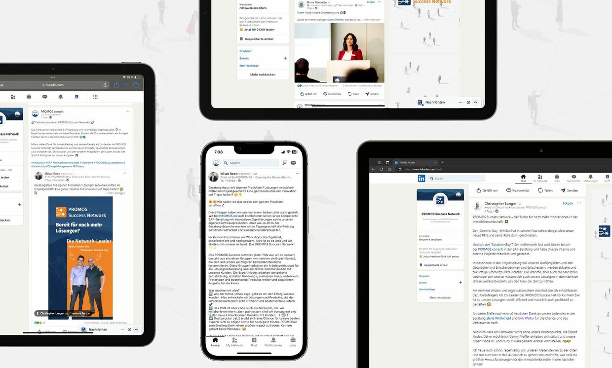 Auf LinkedIn stellen sich unsere Experts vor und geben exklusive Einblicke in ihre Fachgruppenarbeit.
