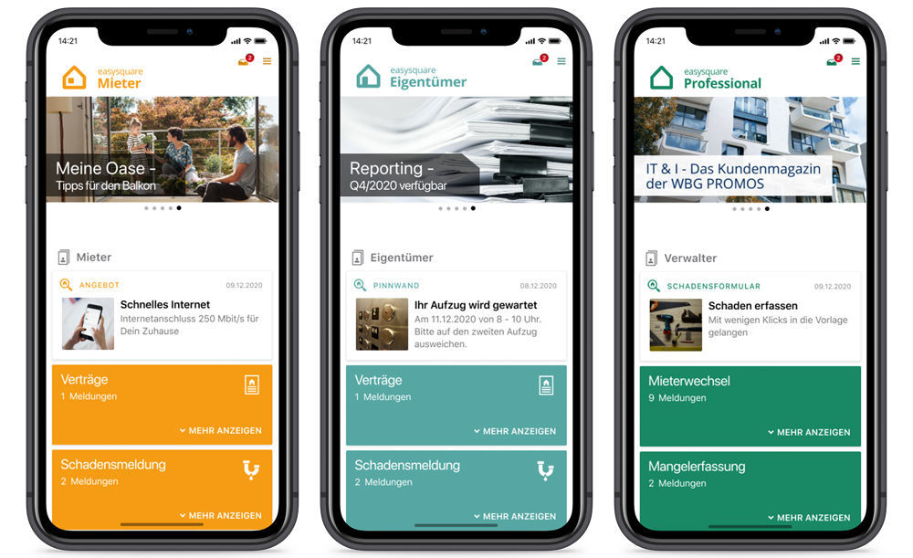 Nützliche Widgets erleichtern die Navigation in den easysquare-Apps. In den easysquare Apps können ab sofort Widgets für eine noch einfachere Handhabung genutzt werden.