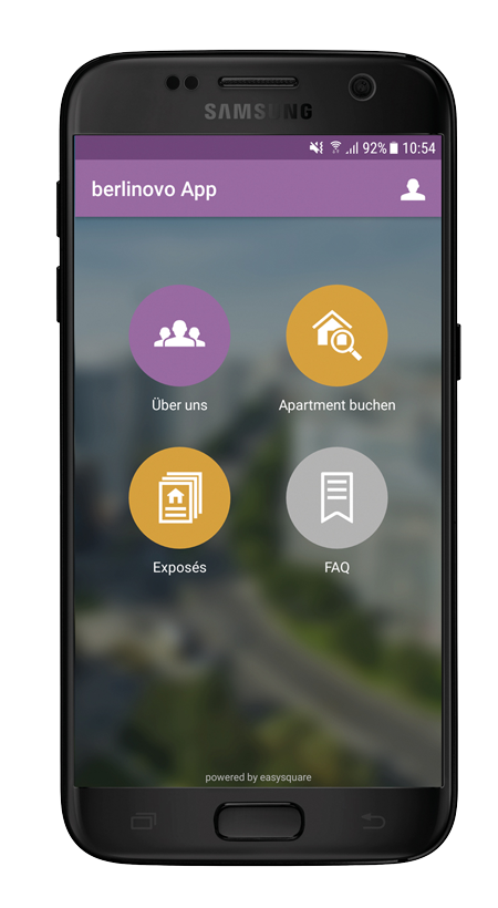 berlinovo App powered by easysquare